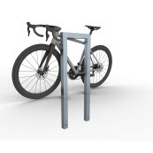 Lean-on hoop made of steel tube | Square tube 60 x 60 mm | without cross bar | total width: 450 mm | hot-dip galvanized